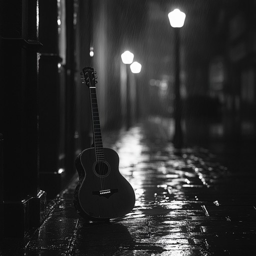 A melancholic composition featuring delicate guitar strums and a haunting melody. Perfect for expressing deep sorrow and introspection, it carries an undertone of distant hope. This track gently leads listeners through an emotional journey of loss and yearning.