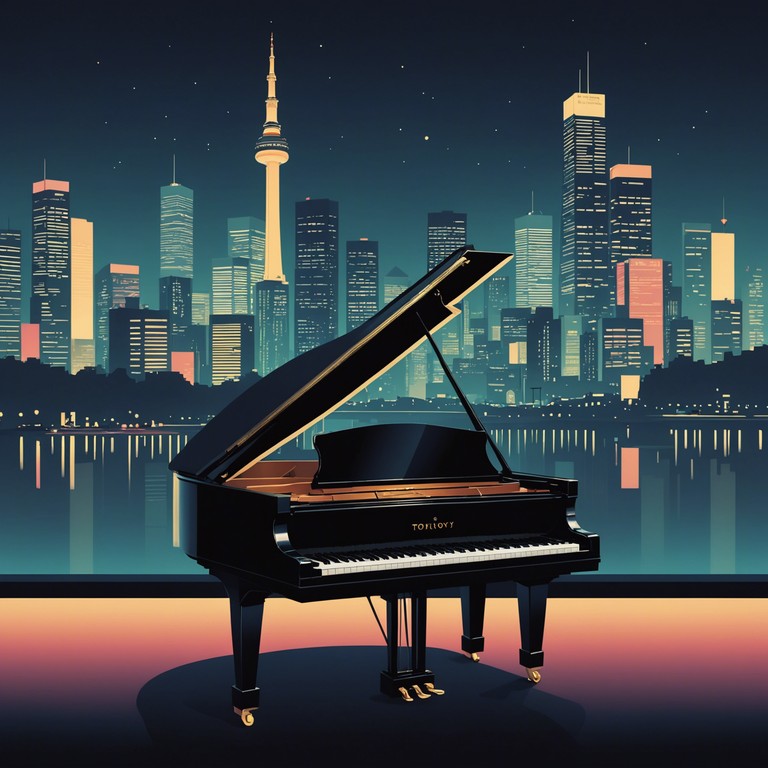 Imagine a serene night in tokyo, the city lights casting gentle reflections on the river, as a soothing piano melody provides a soundtrack to the peaceful view. This track uses nuanced piano notes to evoke feelings of tranquility and quiet romance, fostering a deep connection with the listener's inner emotions.