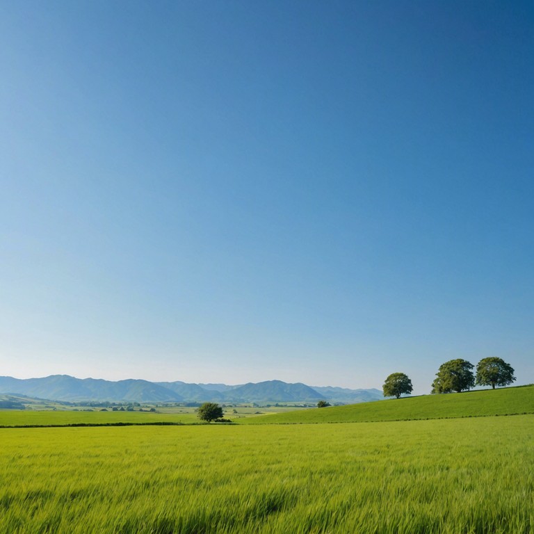 A track that embodies the spirit of a beautiful, sunlit countryside. Picture sprawling fields, blue skies, and the joy of simple living. The music flows with a light hearted exuberance, perfect for painting a picture of an ideal day in a rural paradise.