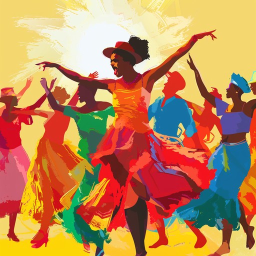 A dynamic and captivating afro cuban jazz piece, igniting your spirit with vibrant percussion, lively horns, and joyful piano melodies, perfect for embracing the high energy of summer.