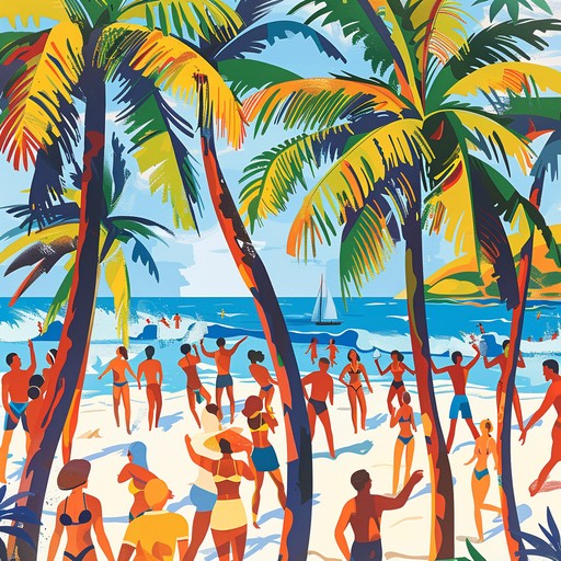 Imagine a crowded beach party with lively reggae music filling the air. This instrumental features energetic guitar skanks, bright horns, and a pulsating bassline, evoking the carefree spirit of a summer fiesta.