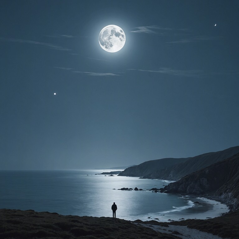 Imagine a serene beach under a full moon, the sound of waves gently crashing against the shore, while subtle, mysterious calypso music played on a steelpan fills the air with an enchanting melody. The scene is peaceful yet thrilling, as if the night itself holds secrets just waiting to be discovered.