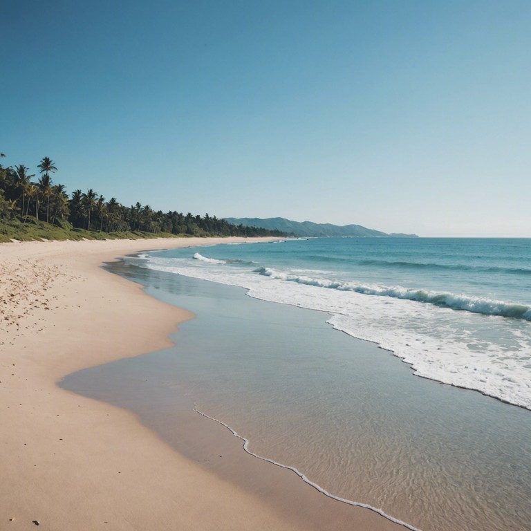 Imagine relaxing on a sunlit beach, the gentle breeze carrying the sweet, sunny melodies of a cheerful reggae tune through the air. A perfect soundtrack for unwinding and soaking up the warm vibes of summer.