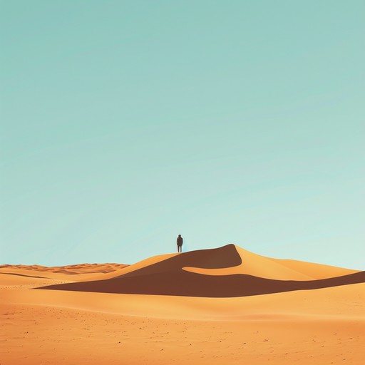 Imagine a calming, soothing instrumental that captures the vast, golden sands of the sahara at twilight. The music should embody peace and the subtle mystery of a desert that feels both ancient and eternal.