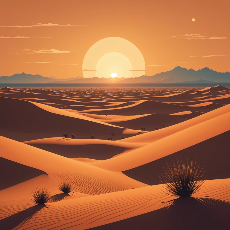 This track is a deeply immersive experience that transports listeners to a serene desert landscape at sunset, where the melodies of traditional middle eastern instruments blend with modern ambient sounds to create a peaceful yet vibrant atmosphere.