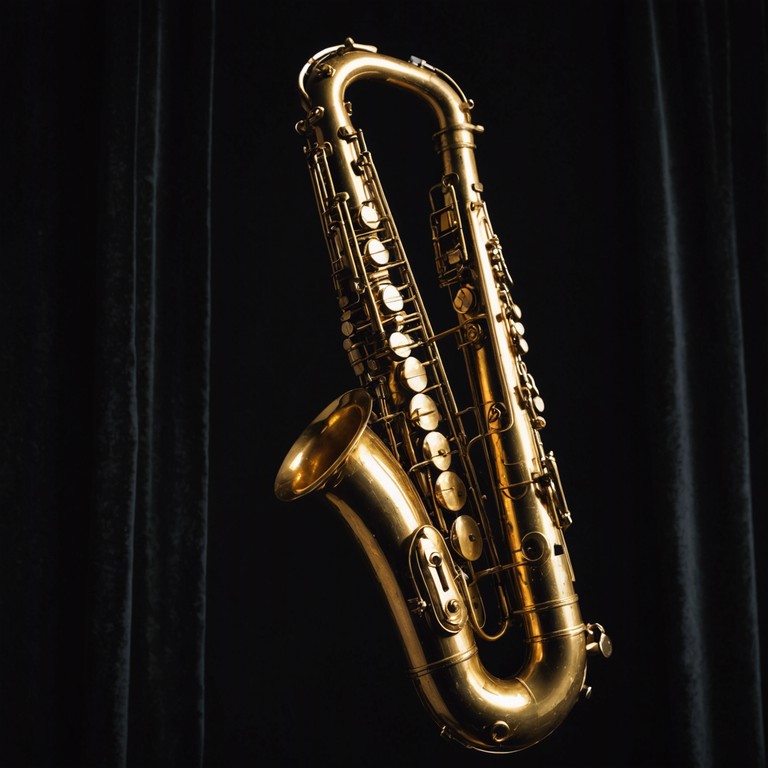 A track filled with the indulgent, smooth sounds of a saxophone that drips like honey through the shadowy corners of a dimly lit room in the late 70s, evoking feelings of intimacy and subtle allure. The composition combines classic rhythm and blues structures with the atmospheric depth of soulful solos, immersing the listener in a sensual nighttime escapade