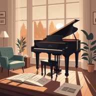 refreshing, gentle piano composition inspires optimism