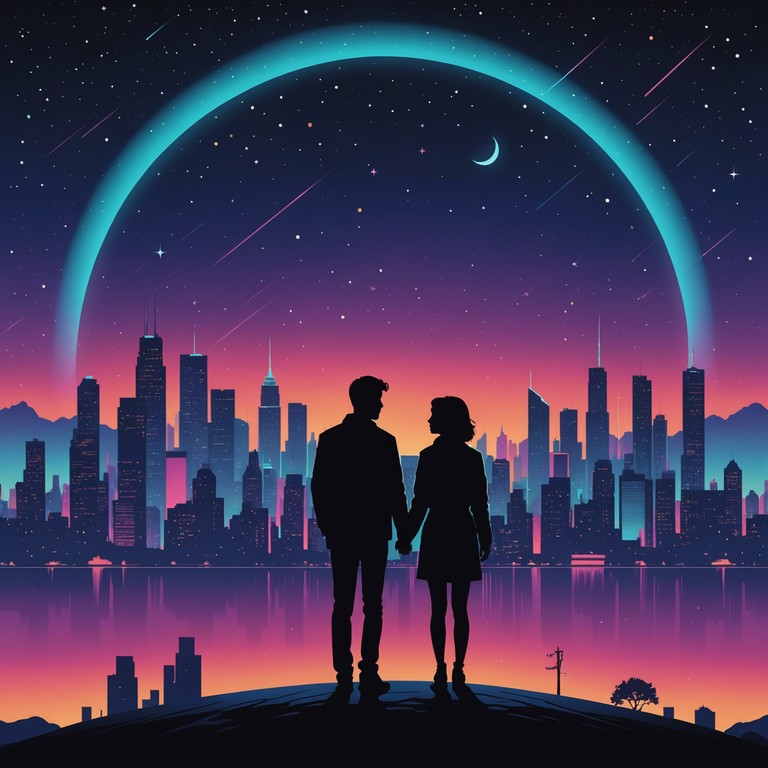 A quintessential 80s inspired romantic track featuring lush synthesizers and a soulful saxophone lead, creating an ambiance of deep nostalgic romance and warmth. Perfect for evoking emotions of love and longing under the dim glow of city lights.