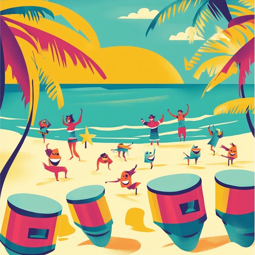 An instrumental calypso song that combines playful steelpan melodies, lively percussion, and cheerful rhythms to create a whimsical and joyful atmosphere that transports listeners to a sunny caribbean island filled with laughter and dance.