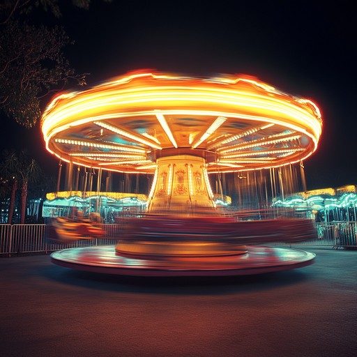 This effervescent waltz draws listeners into a fantastical carnival with its bright, jovial melodies played by an accordion. It embodies childlike wonder and the delightful charm of carousel rides, creating a joyous, carefree atmosphere that invites listeners to dance along.