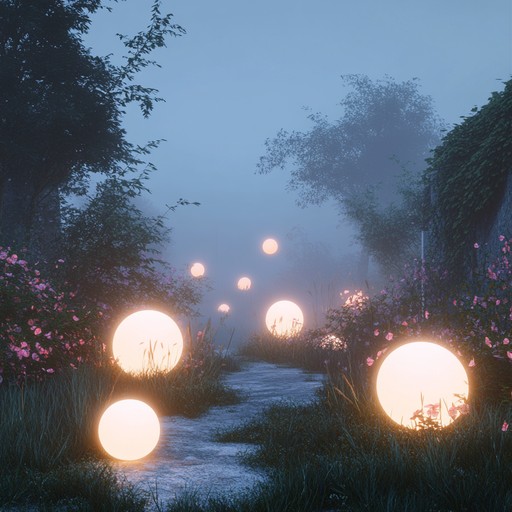 This track weaves together delicate synth textures and calming guitar to create an otherworldly soundscape. Imagine a twilight garden filled with softly glowing lights, the perfect escape into tranquility.
