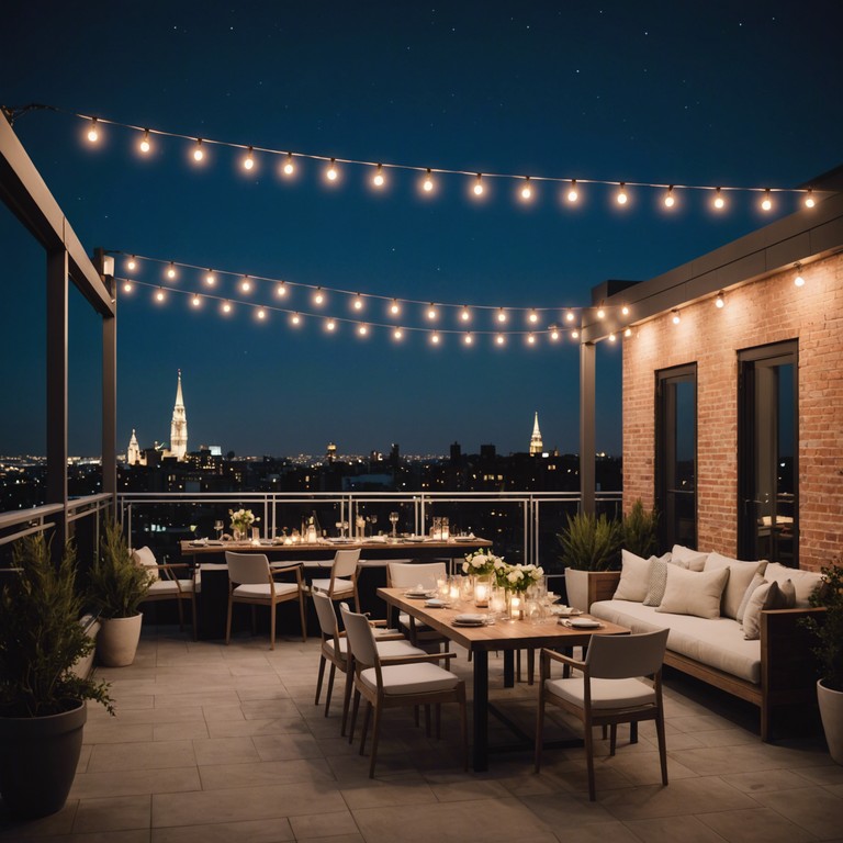 Imagine a piece where the energy of electronic music meets the grace of classical violin, creating a serene yet vibrant soundscape suitable for a grand evening event.