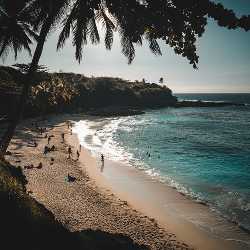 An instrumental journey through a sunny beach day, filled with vibrant melodies and rhythmic waves. The steel drums set the scene, and the upbeat tempo reflects the joy and beauty of the tropical landscape. Perfect for evoking feelings of relaxation and happiness, the music transitions smoothly, capturing the essence of a carefree day at the beach.