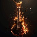 intense electric guitar highlighting rebellious capricious elements