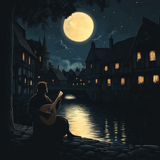 Imagine a gentle troubadour melody floating through a quiet night in a medieval village. The lute’s soft plucking weaves a rich tapestry of nostalgia, romance, and mystery under the shimmering stars. This soothing, enchanting tune draws listeners into a spell of dreamy tranquility.