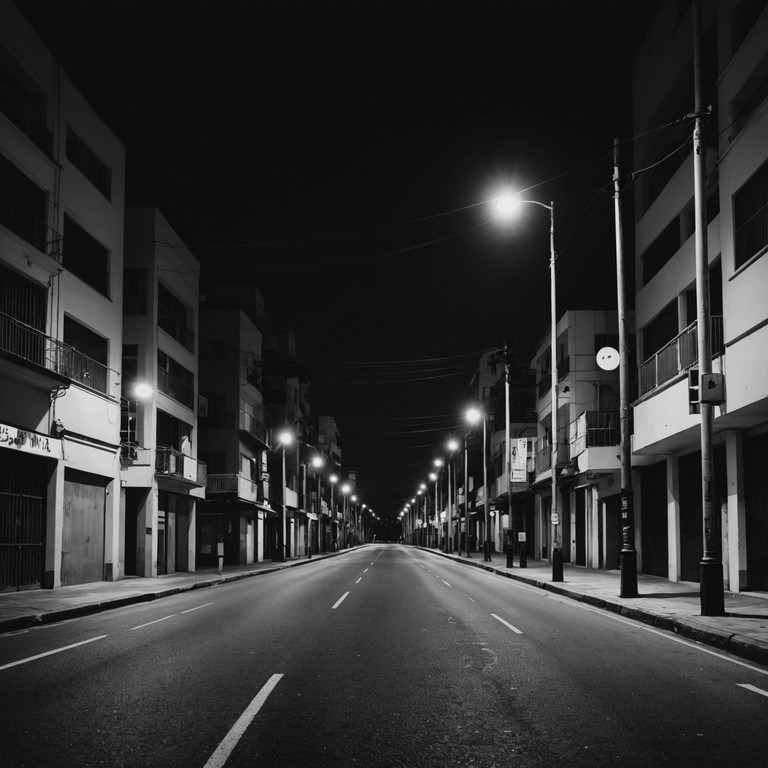 This track combines the rhythmic elements of traditional bossa nova with a darker, more introspective tone, reflecting the quiet streets of rio de janeiro at midnight. The music conveys a deep contemplation and brooding mood, utilizing the warm tones of a classic acoustic guitar and subtle percussive elements to create an immersive listening experience.