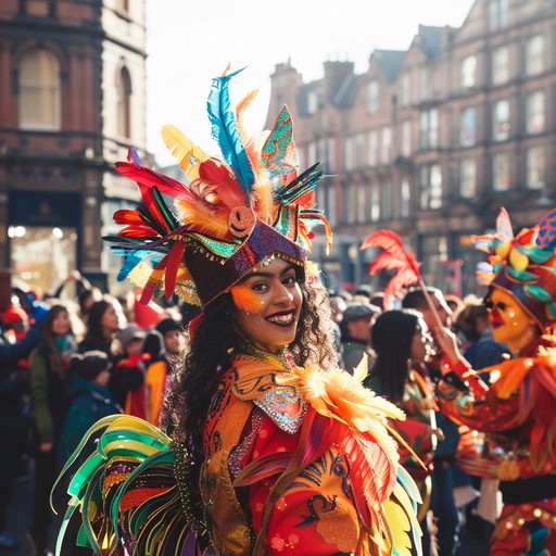 A high octane festival track designed to ignite the excitement of a carnival. Featuring vivid brass instruments and robust percussion, the interplay of sounds evokes an atmosphere of celebration and exhilaration.