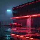 a dark, atmospheric journey through a futuristic cityscape