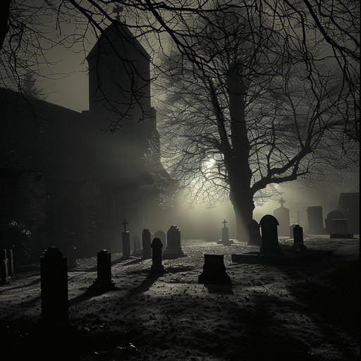 Mystical gospel choir sing in an abandoned church; eerie echoes and ethereal harmonics create a spine chilling, reverent atmosphere, combining sacred and supernatural