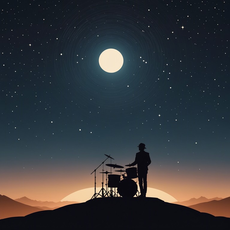 Imagine a clear, starry night in the vast sahara desert. The only sound piercing the silent darkness is the rhythmic beating of drums, resonating with the ancient spirits of the land. This music captures that intense and mystical experience, melding traditional drumming techniques with ambient, ethereal undertones.