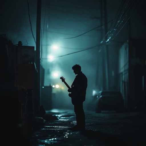 An instrumental track combining blues rock with dark, ominous guitar sounds and moody rhythms, creating a chilling atmosphere that immerses the listener in a world of shadows and secrets.