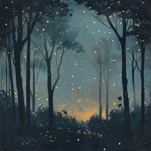 A serene instrumental track featuring delicate flute melodies and soft, soothing background instrumentation, setting the scene of a peaceful night in a magical woodland. Designed to lull children into a calm and restful state, with gentle harmonies that evoke the sounds of nature and dreams.