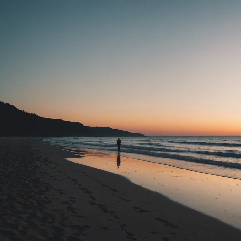 This track features a melancholic, soul stirring melody that captures the essence of solitude by the seaside. Through the gentle strums of a ukulele, combined with the beat of a subdued reggae rhythm, it embodies the feeling of being alone but in tune with the ocean's timeless rhythm.