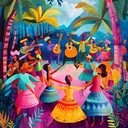 ecstatic afro cuban rhythms with infectious vibrant beats