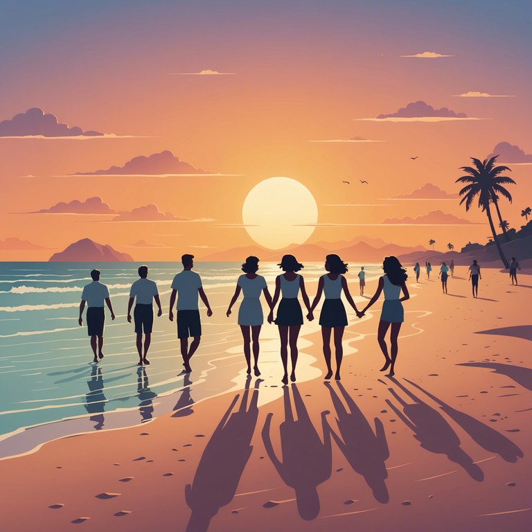 A track bursting with sun kissed melodies, designed to evoke feelings of happiness and carefree summer days. With an upbeat tempo and rhythmic complexity, it transports the listener to their ideal summer party scene. Harmonic layers of synths blend with a deep bass line, embodying the spirit of freedom and leisure.