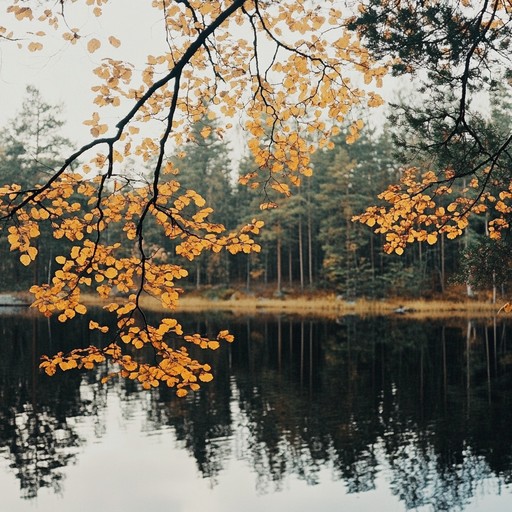 An instrumental suomipop track featuring the gentle sounds of the kantele, capturing the serene atmosphere of finland's lakes and forests, evoking feelings of tranquility and peacefulness.