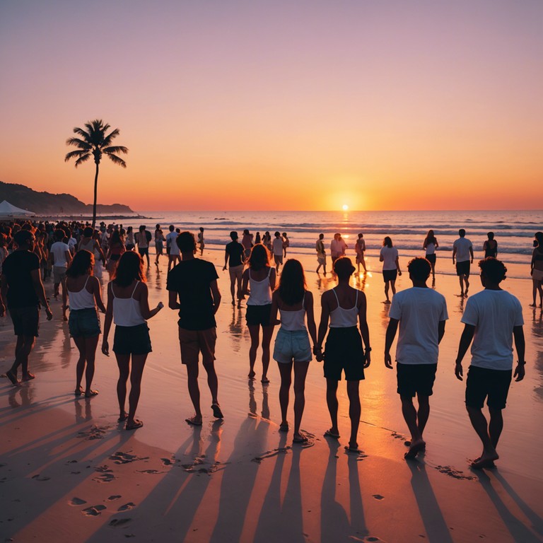 This track captures the essence of a euphoric summer evening with breezy, rhythmic beats that vibe with the setting sun. A perfect melody to accompany warm nights, friendly gatherings, and the feeling of sand between your toes