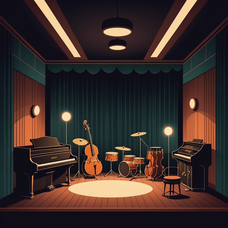 This track explores the eeriness of traditional swing music infused with modern haunting melodic elements, creating a sound that's both old school and menacingly fresh. The unnerving tone is set utilizing a classic electric piano playing off kilter melodies that conjure images of a deserted nighttime jazz club. The dynamic is smoothly intense, emphasizing sudden shifts in tempo and mood.