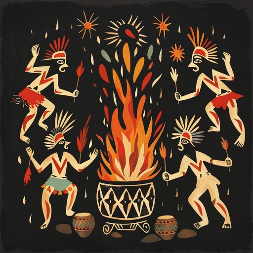 Journey through a tribal gathering with pulsating percussion. Ancestral energy drives forward rhythms leading to an epic crescendo. A powerful connection to primal roots and communal strength.