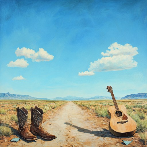 A spirited and joyful western tune featuring energetic guitars and fiddle, evoking the excitement and optimism of journeying through the wild west.