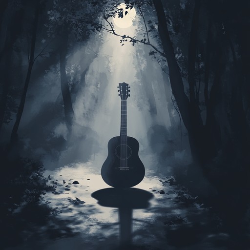 As the electric guitar plucks, it creates a sonic tapestry that feels like navigating through the ethereal corridors of time, illuminating the path with its melodic echoes, forming a deep connection with the listener's inner world.