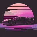 an energetic 80s synthwave track evoking joy and nostalgia.