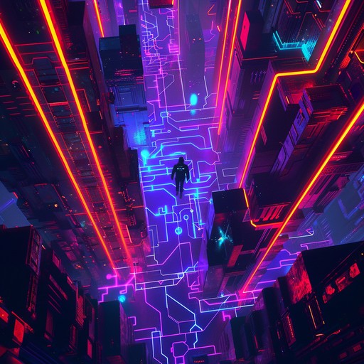 Experience a vibrant escape through the streets of a neon lit metropolis. This track blends energetic synthesizers with futuristic beats, capturing the essence of a high stakes pursuit for freedom. Distinctive layers and a driving rhythm encapsulate the heart of a cyberpunk revolution.