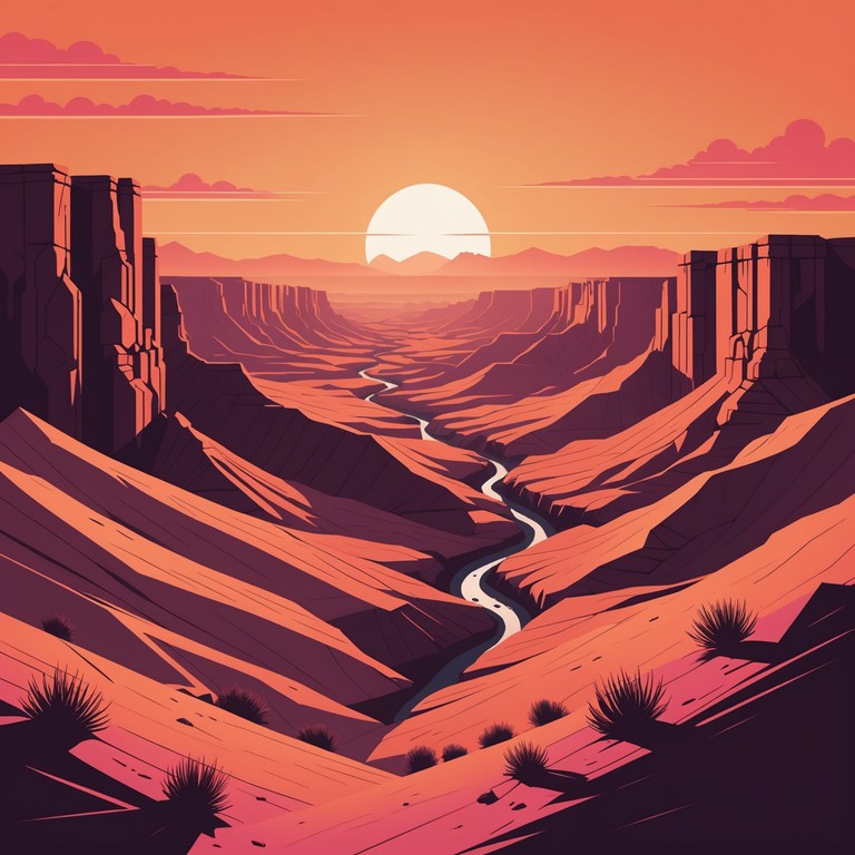 This track combines intense electric guitar riffs with ambient natural sounds reflecting the vast, echoing canyons. Perfect for a reflective journey or an adventurous outing, it embodies the spirit of exploration fused with rock energy.