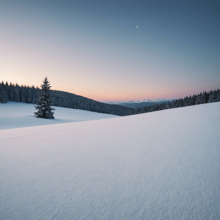 Solitude in snowfall offers an auditory journey into the quiet moments of the winter season when the festivities have dimmed and one finds themselves contemplating the passing year. It draws the listener into a personal reflection accompanied by emotive piano music, perfect for a solitary evening by a low fire.