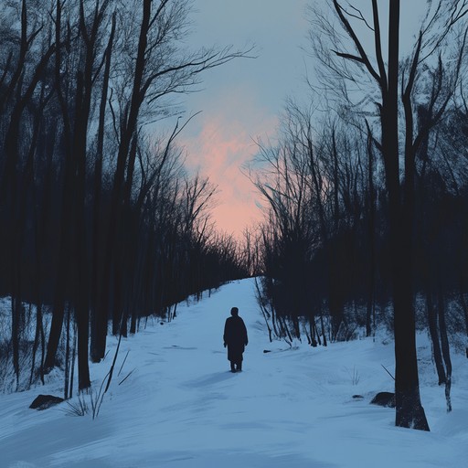 An evocative piece portraying the forlorn beauty of a winter landscape. The gentle piano harmonies and somber string arrangements create a poignant auditory experience, perfect for times of deep reflection and melancholy.