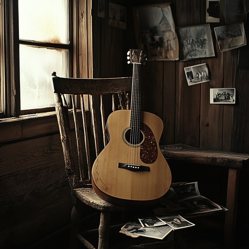 Soft and soulful acoustic guitar gently harmonizes with melancholic strings, creating an atmosphere of emotional reflection and serene contemplation. Ideal for quiet, introspective moments.