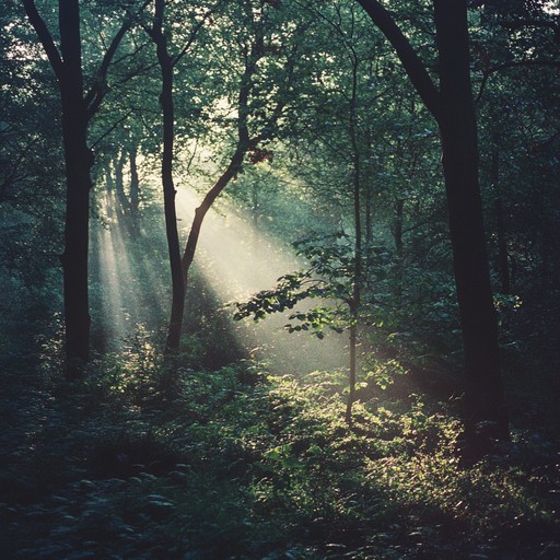 Create a serene and tranquil soundscape by blending ethereal harp harmonics with ambient nature sounds, capturing the essence of a peaceful, ancient woodland. This unusual combination aims to soothe and enchant, offering a meditative escape into nature.