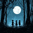 a tender melody capturing children's innocent love under stars