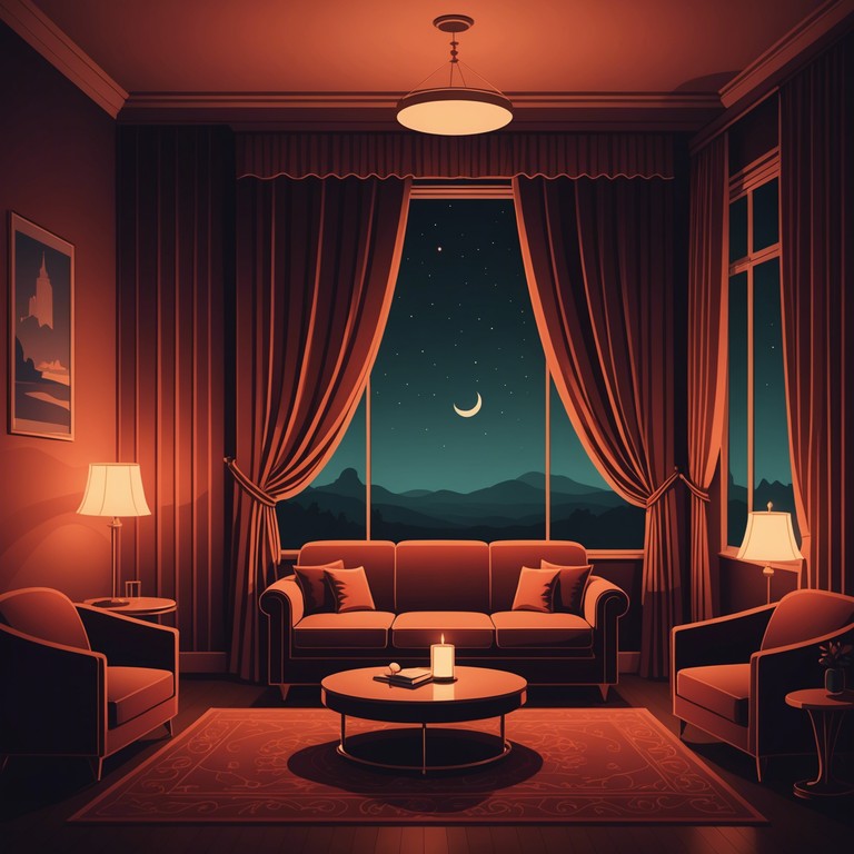 This track features a dreamlike, ethereal melody that weaves through the velvet shadows of a subdued torch lounge atmosphere. The music is designed to evoke a sense of intimate mystery, resembling a quiet conversation in a dimly lit room, with soft instrumental sounds caressing the senses.