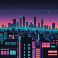 epic journey through retro futuristic cityscapes