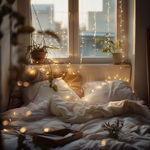 Feel the warmth of summer nights through shimmering synths and gentle beats, creating an intimate, festive atmosphere perfect for bedrooms. The music invites relaxation and nostalgia, wrapping you in dreamy, cheerful vibes.