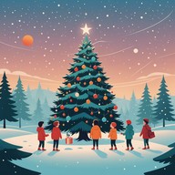 playful, holiday spirit, joyous instrumental tune