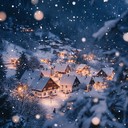 soft chimes under snowy skies