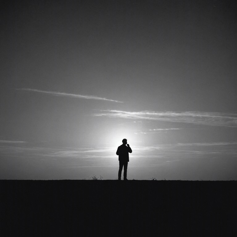 The track paints a picture of solitude amidst vast, sprawling american plains at sunset. A solo harmonica plays deep, soul stirgging melodies that echo the expansive emptiness and the poignant beauty of the scene. Intended to invoke reflections on solitude and the passage of time, the music slowly builds in intensity before tapering off into a melancholic whisper.