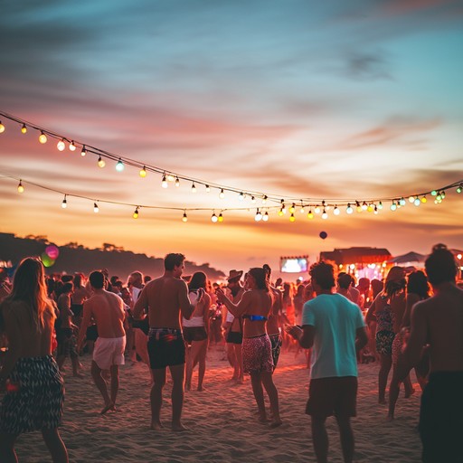 This track combines energetic bongo beats, joyful melodies, and vibrant dance rhythms to evoke the spirit of celebratory beachside gatherings under the summer sun.